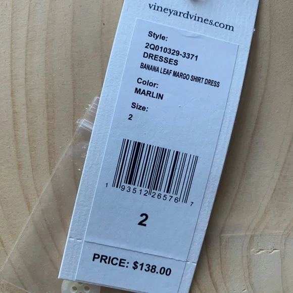 NWT Vineyard Vines Banana Leaf Margo Shirt Dress - Picture 7 of 10